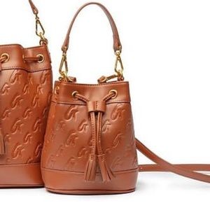 Glamaholic monogram mini bucket bag